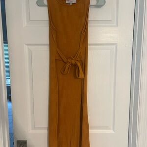 The Loft Mustard Sleeveless Dress